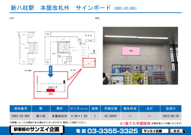 新八柱駅　看板　02-005